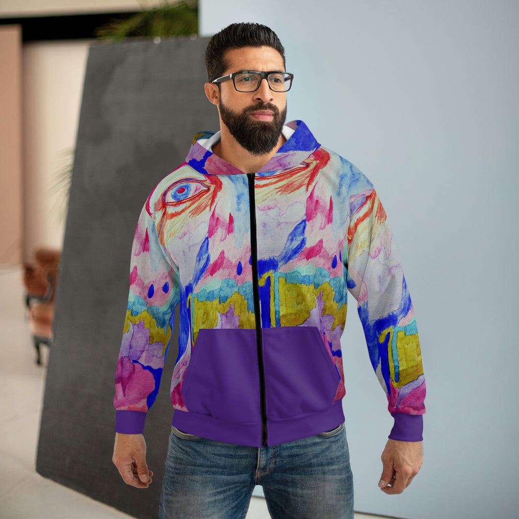 AOP Unisex Zip Hoodie