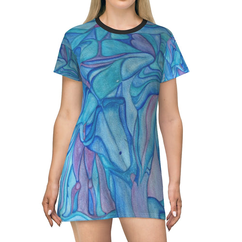 All Over Print T-Shirt Dress