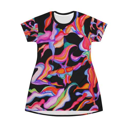 All Over Print T-Shirt Dress