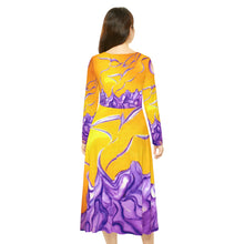 Load image into Gallery viewer, Women's Long Sleeve Dance Dress (AOP)