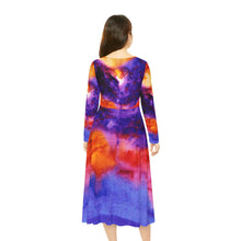 Load image into Gallery viewer, Women's Long Sleeve Dance Dress