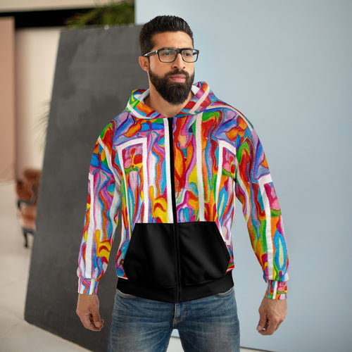 AOP Unisex Zip Hoodie