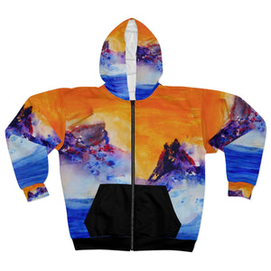 AOP Unisex Zip Hoodie