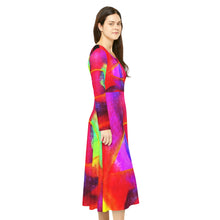 Load image into Gallery viewer, Women's Long Sleeve Dance Dress (AOP)