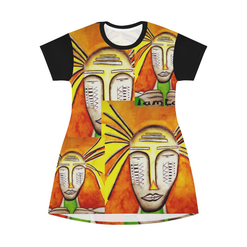 All Over Print T-Shirt Dress