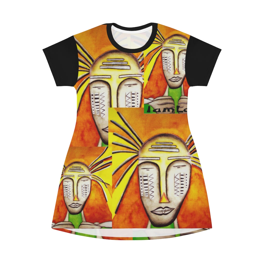 All Over Print T-Shirt Dress