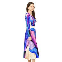 Load image into Gallery viewer, Women's Long Sleeve Dance Dress (AOP)