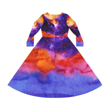 Load image into Gallery viewer, Women's Long Sleeve Dance Dress