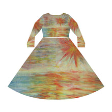 Load image into Gallery viewer, Women's Long Sleeve Dance Dress (AOP)