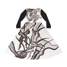 Load image into Gallery viewer, Women's Long Sleeve Dance Dress