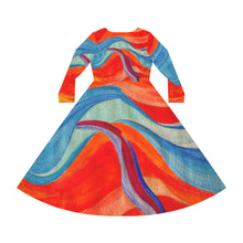 Load image into Gallery viewer, Women's Long Sleeve Dance Dress