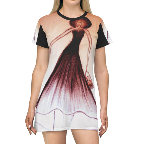 All Over Print T-Shirt Dress