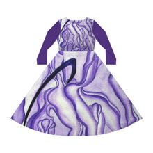 Load image into Gallery viewer, Women's Long Sleeve Dance Dress