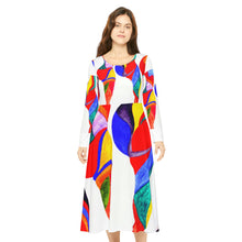 Load image into Gallery viewer, Women's Long Sleeve Dance Dress (AOP)