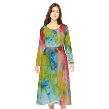 Load image into Gallery viewer, Women's Long Sleeve Dance Dress (AOP)