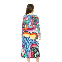 Load image into Gallery viewer, Women's Long Sleeve Dance Dress