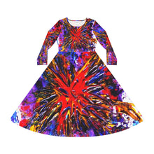 Load image into Gallery viewer, Women's Long Sleeve Dance Dress