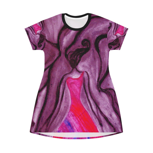 All Over Print T-Shirt Dress
