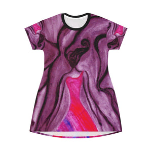 All Over Print T-Shirt Dress