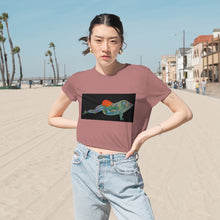 Load image into Gallery viewer, Women's Flowy Cropped Tee