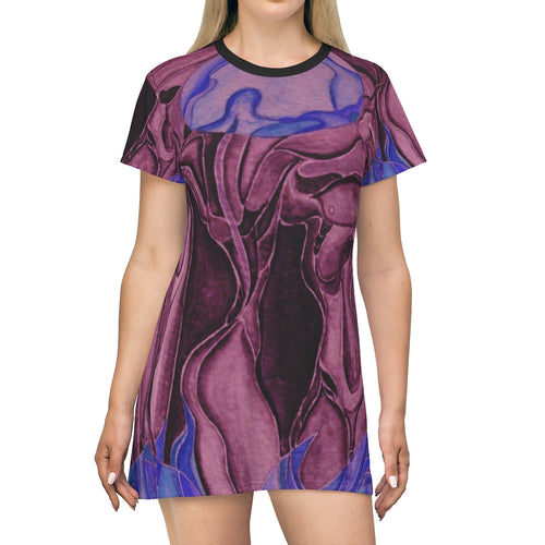 All Over Print T-Shirt Dress