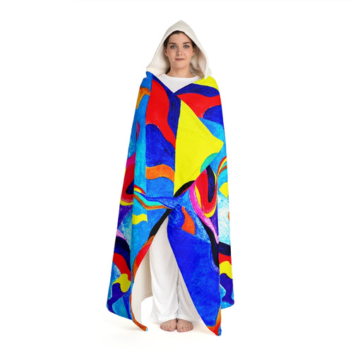 Hooded Sherpa Fleece Blanket
