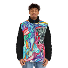 Load image into Gallery viewer, Men&#39;s Puffer Jacket (AOP)