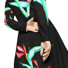 Load image into Gallery viewer, Women's Long Sleeve Dance Dress (AOP)