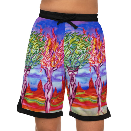 Basketball Rib Shorts (AOP)