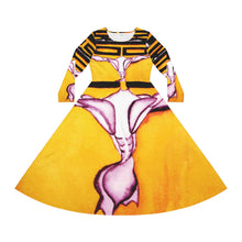 Load image into Gallery viewer, Women's Long Sleeve Dance Dress