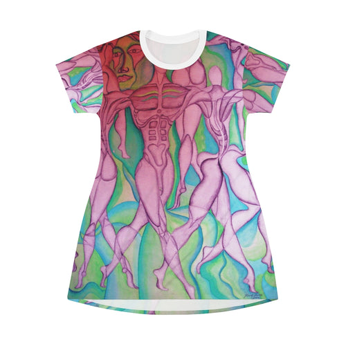 All Over Print T-Shirt Dress