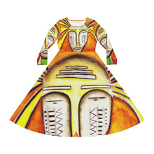 Load image into Gallery viewer, Women's Long Sleeve Dance Dress (AOP)