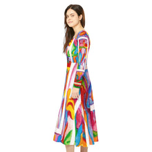 Load image into Gallery viewer, Women's Long Sleeve Dance Dress (AOP)