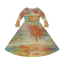 Load image into Gallery viewer, Women's Long Sleeve Dance Dress (AOP)