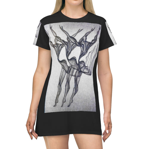 All Over Print T-Shirt Dress