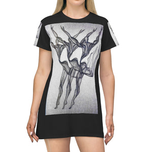 All Over Print T-Shirt Dress