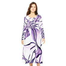 Load image into Gallery viewer, Women's Long Sleeve Dance Dress (AOP)