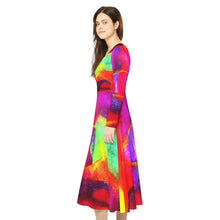 Load image into Gallery viewer, Women's Long Sleeve Dance Dress (AOP)