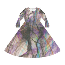 Load image into Gallery viewer, Women's Long Sleeve Dance Dress (AOP)