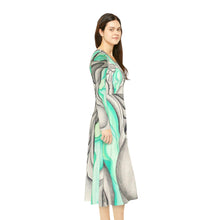 Load image into Gallery viewer, Women's Long Sleeve Dance Dress