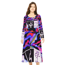 Load image into Gallery viewer, Women's Long Sleeve Dance Dress (AOP)