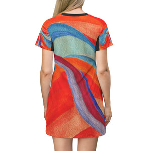 All Over Print T-Shirt Dress