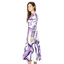 Load image into Gallery viewer, Women's Long Sleeve Dance Dress (AOP)