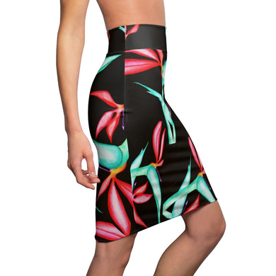 Birds of Paradise Pencil Skirt
