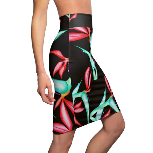 Birds of Paradise Pencil Skirt